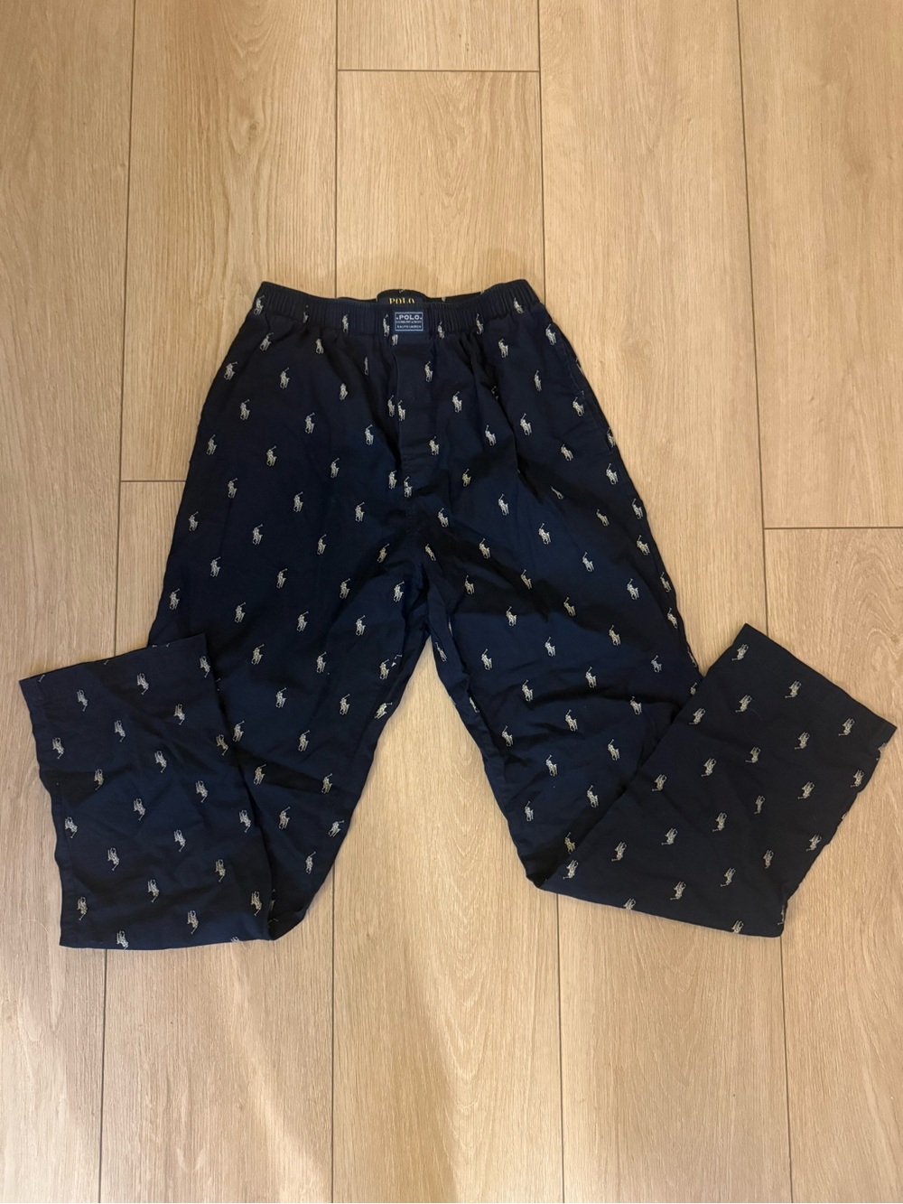 Polo by Ralph Lauren Navy Men’s Lounge Pants Allover Pony Logo Print